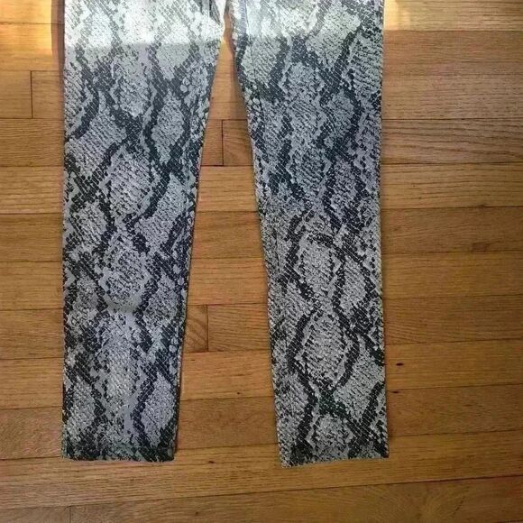 DL1961 Grey Snakeprint Skinny Jeans Size 27 - Picture 4 of 9